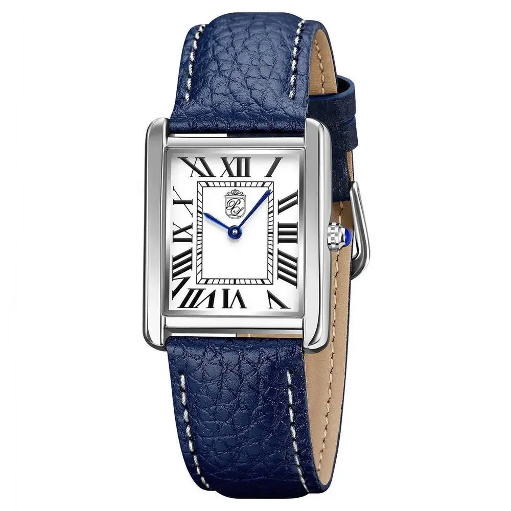 Pierre Lucerne 1888‎ Swiss Vermeil Inspired Tank Watch Blue